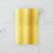 オリジナル手書き感謝メッセージ ゴールド調 サンキューカード (内部)