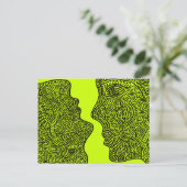 オリジナル抽象アート ポストカード (スタンド正面)