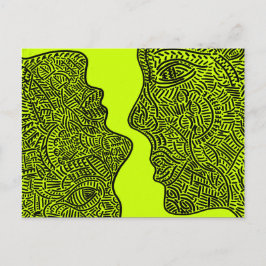 オリジナル抽象アート ポストカード