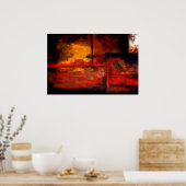 オリジナル抽象芸術アートプリントポスター ポスター (キッチン)