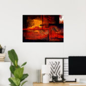 オリジナル抽象芸術アートプリントポスター ポスター (ホームオフィス)