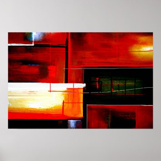 オリジナル抽象芸術アートプリントポスター ポスター (正面)