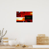 オリジナル抽象芸術アートプリントポスター ポスター (キッチン)