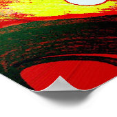 オリジナル抽象芸術アートポスタープリント ポスター (角)