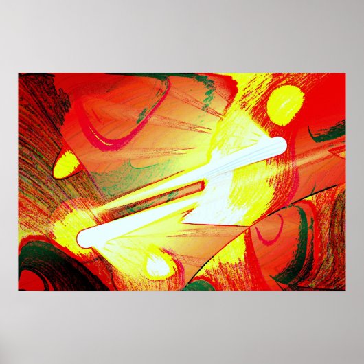 オリジナル抽象芸術アートポスタープリント ポスター (正面)
