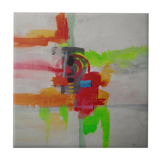 オリジナル抽象芸術アートワーク タイル (正面)