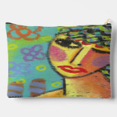 オリジナル抽象芸術アート運 アクセサリーポーチ (裏面)