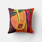 オリジナル抽象芸術アート クッション (裏面)