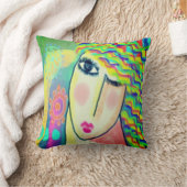 オリジナル抽象芸術アート クッション (ブランケット)