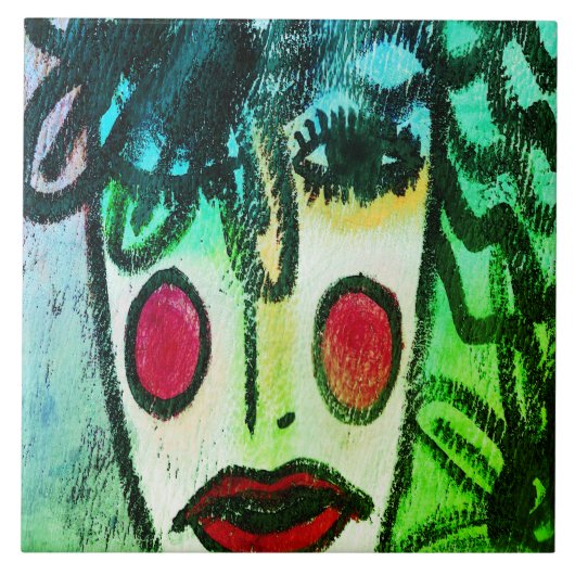 オリジナル抽象芸術アート タイル (正面)