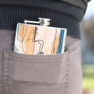 オリジナル抽象芸術アート フラスク