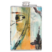 オリジナル抽象芸術アート フラスク (裏面)