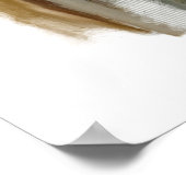 オリジナル抽象芸術ウォールアートグレー白黒金ゴールド ポスター (角)