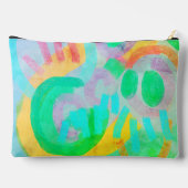 オリジナル抽象芸術デジタルアートペンシルバッグ アクセサリーポーチ (裏面)