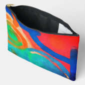 オリジナル抽象芸術デジタル アクセサリーポーチ (見開き)