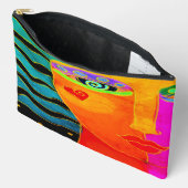 オリジナル抽象芸術デジタル アクセサリーポーチ (見開き)