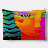 オリジナル抽象芸術デジタル アクセサリーポーチ (裏面)