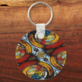 オリジナル抽象芸術デジタル キーホルダー (正面)