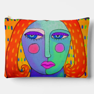 オリジナル抽象芸術デジ絵画タル アクセサリーポーチ