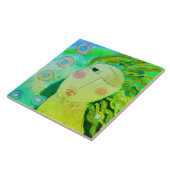 オリジナル抽象芸術デジ絵画タル・オブ・ザ・ウーマン タイル (側面)