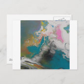 オリジナル抽象芸術トルネドウインドウェザーストーム ポストカード (正面/裏面)