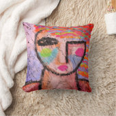 オリジナル抽象芸術ポートレート クッション (ブランケット)