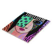 オリジナル抽象芸術ポートレート タイル (側面)