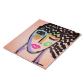 オリジナル抽象芸術ポートレート タイル (側面)