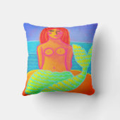 オリジナル抽象芸術マーメイド絵画ズ クッション (裏面)