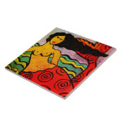 オリジナル抽象芸術マーメイド絵画ズ タイル (側面)