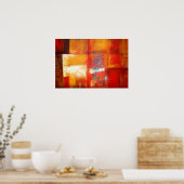 オリジナル抽象芸術絵画のアートプリント ポスター (キッチン)