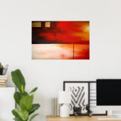 オリジナル抽象芸術絵画のアートポスターモダン ポスター (ホームオフィス)