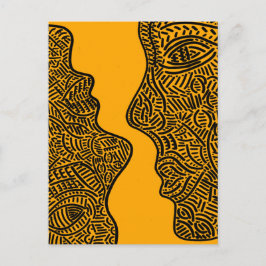 オリジナル抽象芸術芸術 ポストカード