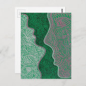 オリジナル抽象芸術芸術 ポストカード (正面/裏面)