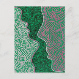 オリジナル抽象芸術芸術 ポストカード