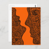 オリジナル抽象芸術芸術 ポストカード (正面/裏面)