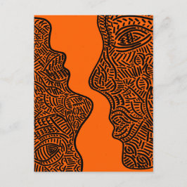 オリジナル抽象芸術芸術 ポストカード