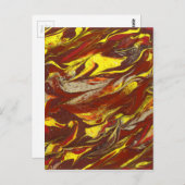 オリジナル抽象芸術芸術 ポストカード (正面/裏面)