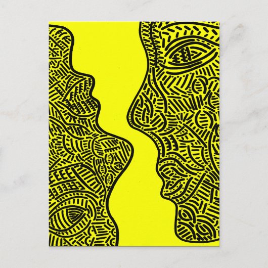 オリジナル抽象芸術芸術 ポストカード (正面)