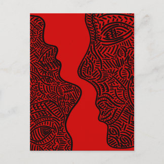 オリジナル抽象芸術芸術 ポストカード