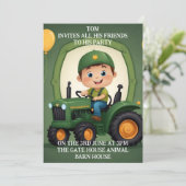 オリジナル招待状の誕生日カード 招待状 (スタンド正面)