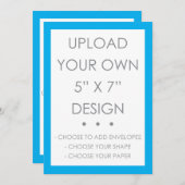 オリジナル招待状を印刷しよう、自分でデザインしてアップロード 招待状 (正面/裏面)