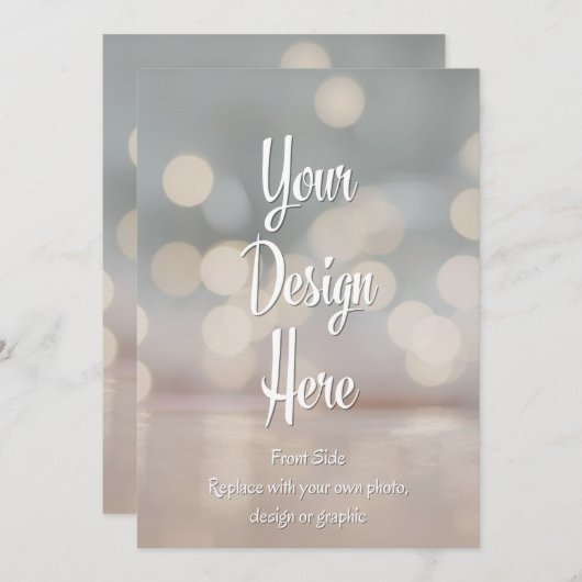 オリジナル招待状 | あなただけのデザインをアップロード 招待状 (正面/裏面)