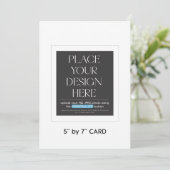 オリジナル招待状 カード 5 x 7インチ (スタンド正面)