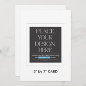 オリジナル招待状 カード 5 x 7インチ (正面/裏面)