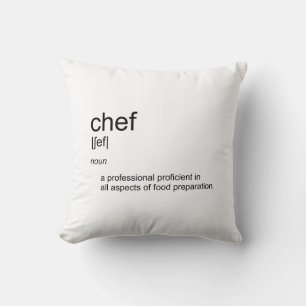 オリジナル文字デザインCHEF定義辞書 クッション