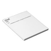オリジナル文字デザインCHEF定義辞書 ノートパッド (アングル)