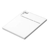 オリジナル文字デザインCHEF定義辞書 ノートパッド (回転)