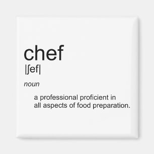 オリジナル文字デザインCHEF定義辞書 マグネット