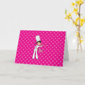 オリジナル料理シェフグリーティングカーパーソナライズされたド カード (黄色い花)